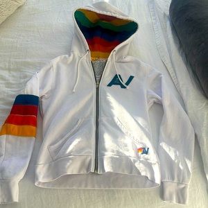 Never worn Aviator Nation zip hoodie size small